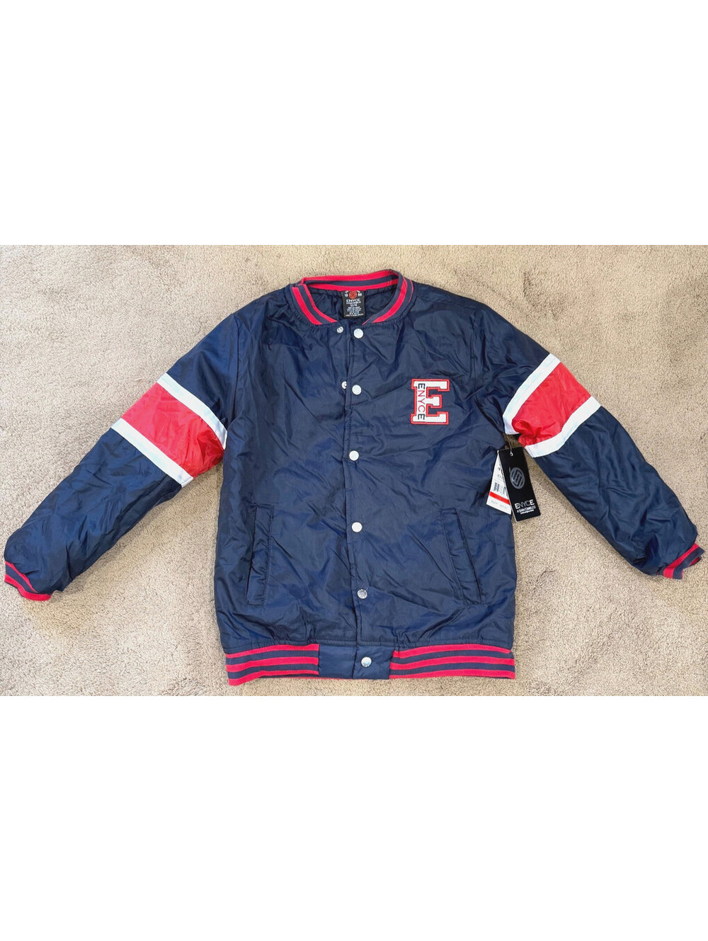 ENYCE  Boys Fighter Bomber Baseball Jacket Size L 12 to 14 Years Brand New $85